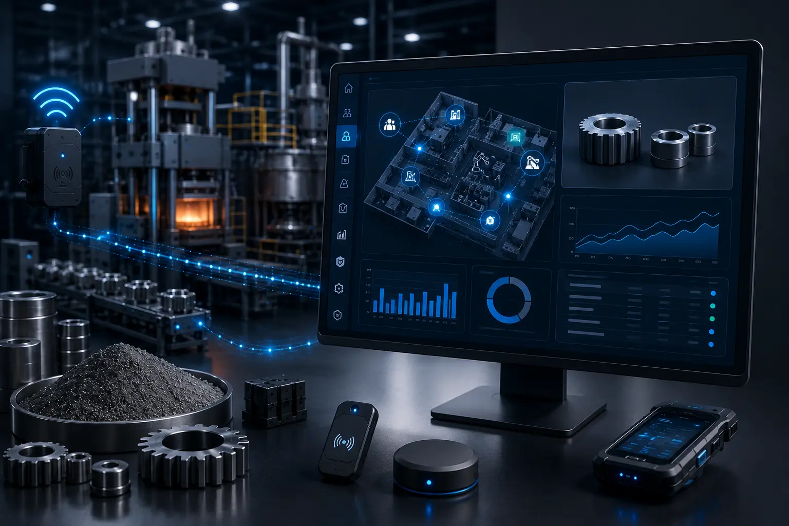 Industrial IoT Software for Powder Metallurgy Manufacturing